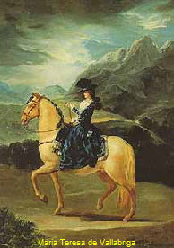 Maria Teresa de Vallabriga zu Pferd