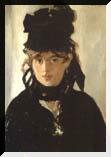 Porträt der Berthe Morisot mit Veilchenstrauß (1872, Slg. E. Ruart, Paris)
